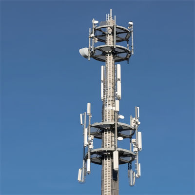 OEM оцинкованный самоподдерживающийся монопол Антенна башня мачта Для GSM 5G коммуникации трубы башня столб