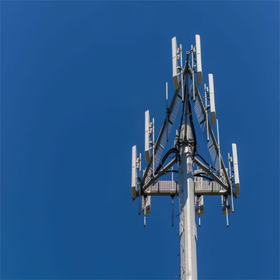 OEM оцинкованный самоподдерживающийся монопол Антенна башня мачта Для GSM 5G коммуникации трубы башня столб