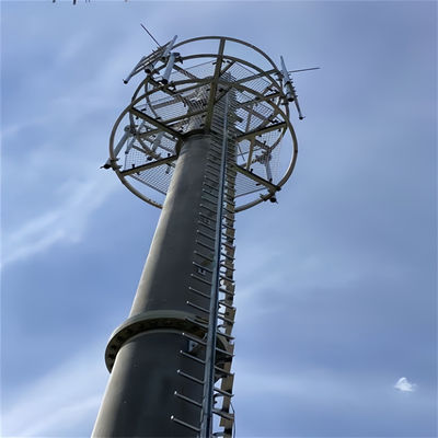 Коммуникации Радиовещание Телекоммуникации Монополь Антенна Башня ASTM A123/ ISO 1461