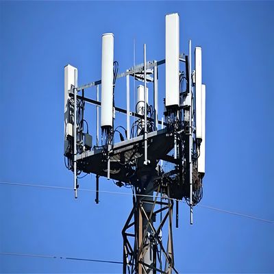 ISO 1461 Прочный оцинкованный ремешок Радиозащищенная дуговая сварка Монопольный антенна башня