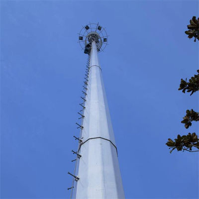 Высокое качество 20м 30м 45м 50м Сообщение Антенна Полюс 5G сотовый сигнал Базовая станция Монополь Стальная телекоммуникационная башня