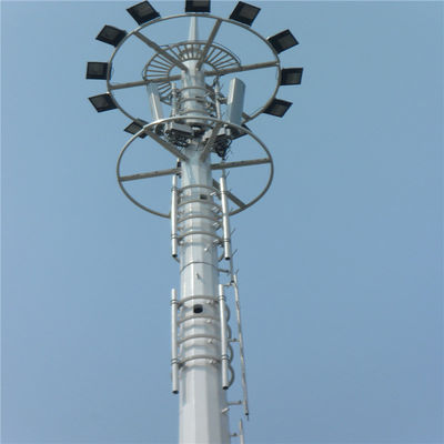 Высокое качество 20м 30м 45м 50м Сообщение Антенна Полюс 5G сотовый сигнал Базовая станция Монополь Стальная телекоммуникационная башня