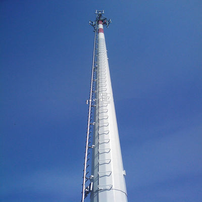 Высокое качество 20м 30м 45м 50м Сообщение Антенна Полюс 5G сотовый сигнал Базовая станция Монополь Стальная телекоммуникационная башня