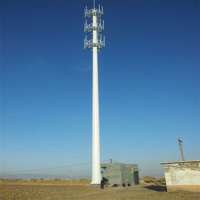 Высокое качество 20м 30м 45м 50м Сообщение Антенна Полюс 5G сотовый сигнал Базовая станция Монополь Стальная телекоммуникационная башня