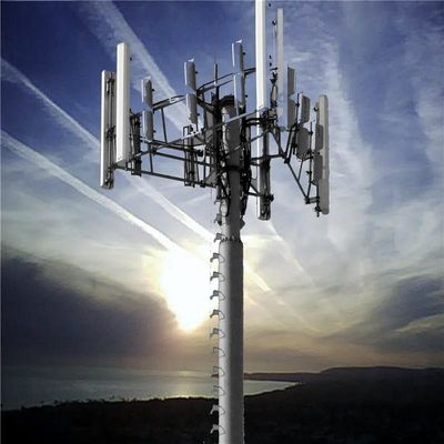 4G 5G Сигнальная ячейка Полюс Монопольная башня Оцинкованная GSM Антенна