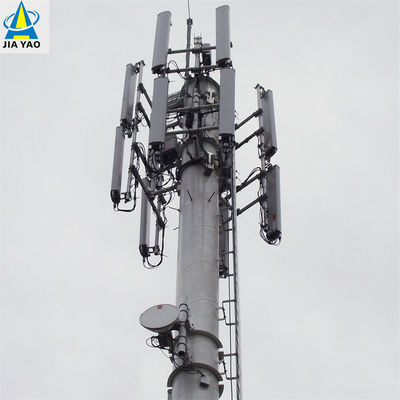 Горячая оцинкованная многофункциональная монопольная башня 5g Интернет мобильный телефон сигнал связи Стальная башня
