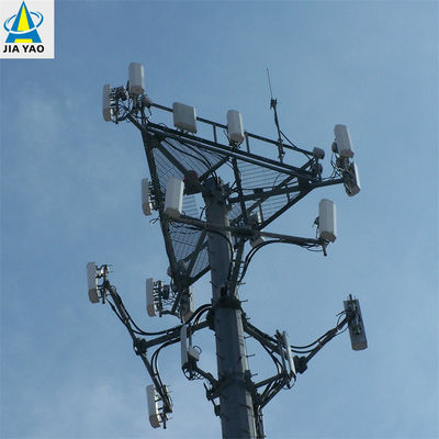 Горячая оцинкованная многофункциональная монопольная башня 5g Интернет мобильный телефон сигнал связи Стальная башня