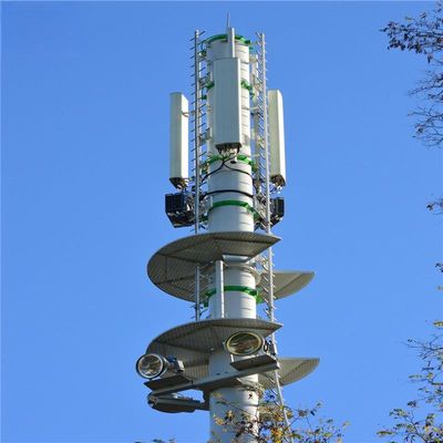 4g 5g беспроводная микроволновая телекоммуникационная башня с флангелью 5м 12м 36м 45м 55м метров