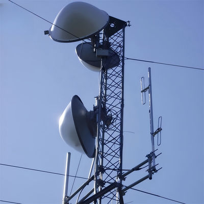 Самоподдерживающийся 3 ноги Guy GSM Антенна Радио Guyed Wire Tower Решетка Стальная трубчатая