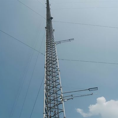 100 метров Q345 Q235 Q420 Стальная конструкция Сплоченный столб Башня Антенна Угловая решетка Коммуникационный столб Мачта Телекоммуникационная башня