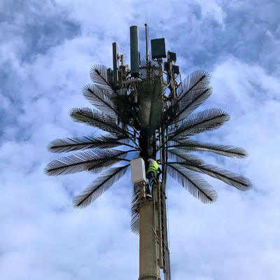 Гальванизированный GSM Мобильный бионический пальмовый антенна башня однопольный 5g башня камуфляж