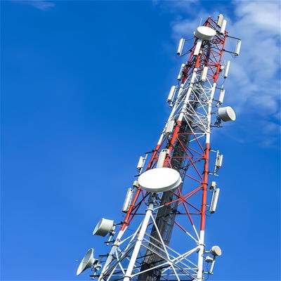 10 20 30 40 50 60M Гальванизированная трубчатая стальная башня Wifi Signal Bts Телевизоры 3 ноги Трубчатая стальная башня