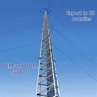 Устойчивая к коррозии трехногая стальная башня, подходящая для наружных установок и тяжелых грузоподъемных приложений