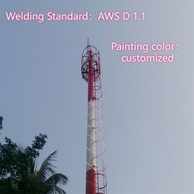 Железный Wifi сотовый телефон Антенна Башня 25м 40м Высота Сеть Мобильная телефонная связь