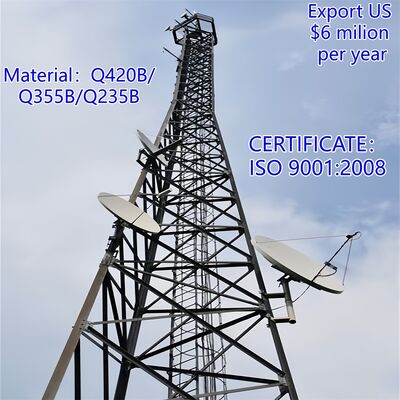 5 10 15 20 25 30 М самоподдерживающаяся оцинкованная угловая сталь 3 ноги башня