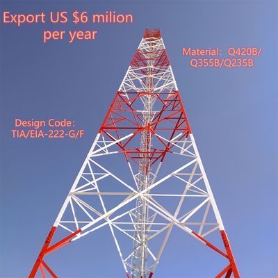5 10 15 20 25 30 М самоподдерживающаяся оцинкованная угловая сталь 3 ноги башня