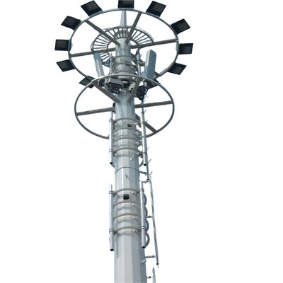 15 20 30 45 50M Monopole Telecom Tower Антенна базовой станции 5G Wifi горячего цинкования