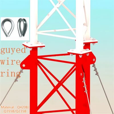 10 20 30 40 50 65 м 3 ноги протянутая проволока Устойчивая к погодным условиям оцинкованная сталь 4G 5G микроволновая Wifi телекоммуникационная передача башня