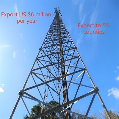 Противокоррозионная трехножка трубчатая башня GSM микроволновая связь телекоммуникация вещательная башня