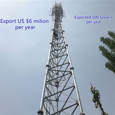 Прочная и долговечная трехногая трубчатая стальная башня, разработанная для соответствия строгим требованиям к нагрузкам и условиям окружающей среды в промышленности