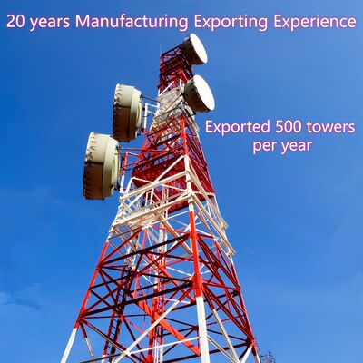 4-ногая угловая стальная башня, разработанная в соответствии со стандартами ANSI TIA и EN, обеспечивающая поддержку проектов телекоммуникационной и энергетической инфраструктуры