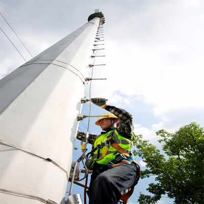 Монопольная телекоммуникационная конструкция башни из высокопрочной стали и мягкой стали, отвечающей стандартам GB T и EN 10025
