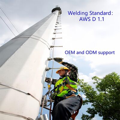 Одностоечная башня Monopole с одностоечной конструкцией, оптимизированная для эстетически чувствительных мест и городских районов с ограниченным пространством