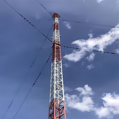 10m-80m Marine Grade Anti-Corrosion Guyed Wire Tower for Offshore Platform Coastal Communication