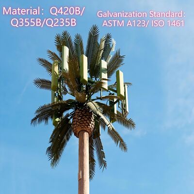 12 18 24M Park Scenic Bionic  Tree Camouflaged Galvanized Steel Self Supporting Outdoor 5G 4G Wifi Telecom Tower