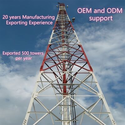 10 16 22 28M Легкая 3-ноги угловая стальная оцинкованная самонесущая наружная телекоммуникационная башня 5G 4G Wi-Fi в сельской местности