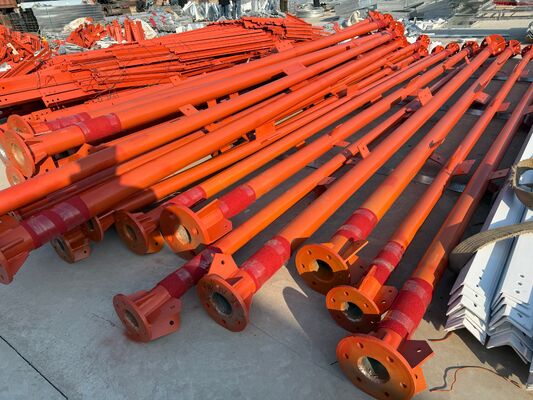 17 27 37M 3 Leg Tubular Galvanized Steel Multi Band Outdoor 5G 4G Микроволновая телевизорная сигнальная связь Мачта