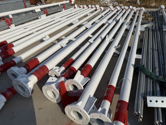 18 28 38M 3-ногая трубчатая стальная оцинкованная многочастотная наружная вышка связи 5G 4G Wi-Fi ТВ