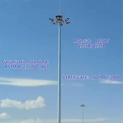14 20 26M Компактный монополь из оцинкованной стали Самонесущая наружная спутниковая вышка 5G 4G для небольшой площади