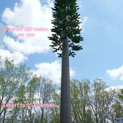 36M Bionic Tree Tower featuring modular components and hidden cable management systems for clean and telecom equipment installation