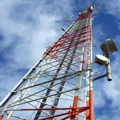 19 27 35M Тяжелое оборудование с оцинкованными трехногими трубчатыми стальными башнями Телеком мачта для наружной связи и мониторинга 5G 4G микроволновой связи