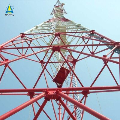 40M 3 Legged Tubular Steel Tower Galvanized Structure Suitable for Telecom Microwave and Observation Applications