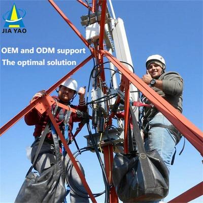 15M 35M 3 Legged Angle Lattice Telecom Tower For Broadcast Tv Signal Coverage