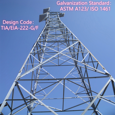 38M Modular Assembled 4 Legged Tower Quick Build For 5G Expansion Project