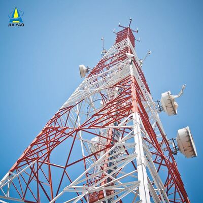 24 36 48 Meter Hot Dip Galvanized 4 Legged Communication Tower for Satellite Signal Transmission