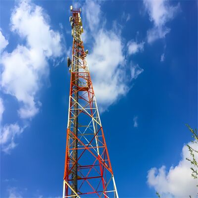 34 46 56 Meter Long Durability 4 Legged Communication Tower For Public Facility Network
