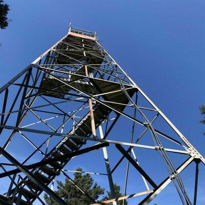 Охранительная башня из оцинкованной стали Сторожевая башня Охранительная башня Мониторинговая башня Решетка для предотвращения лесных пожаров и поддержки наблюдения на большой высоте
