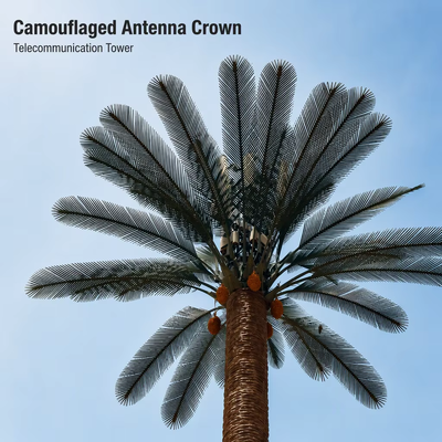 Hot Dip Galvanized Bionic Tree Telecom Tower Camouflaged for Tourist Scenic Area