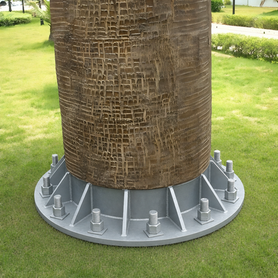 Hot Dip Galvanized Bionic Tree Telecom Tower Camouflaged for Tourist Scenic Area